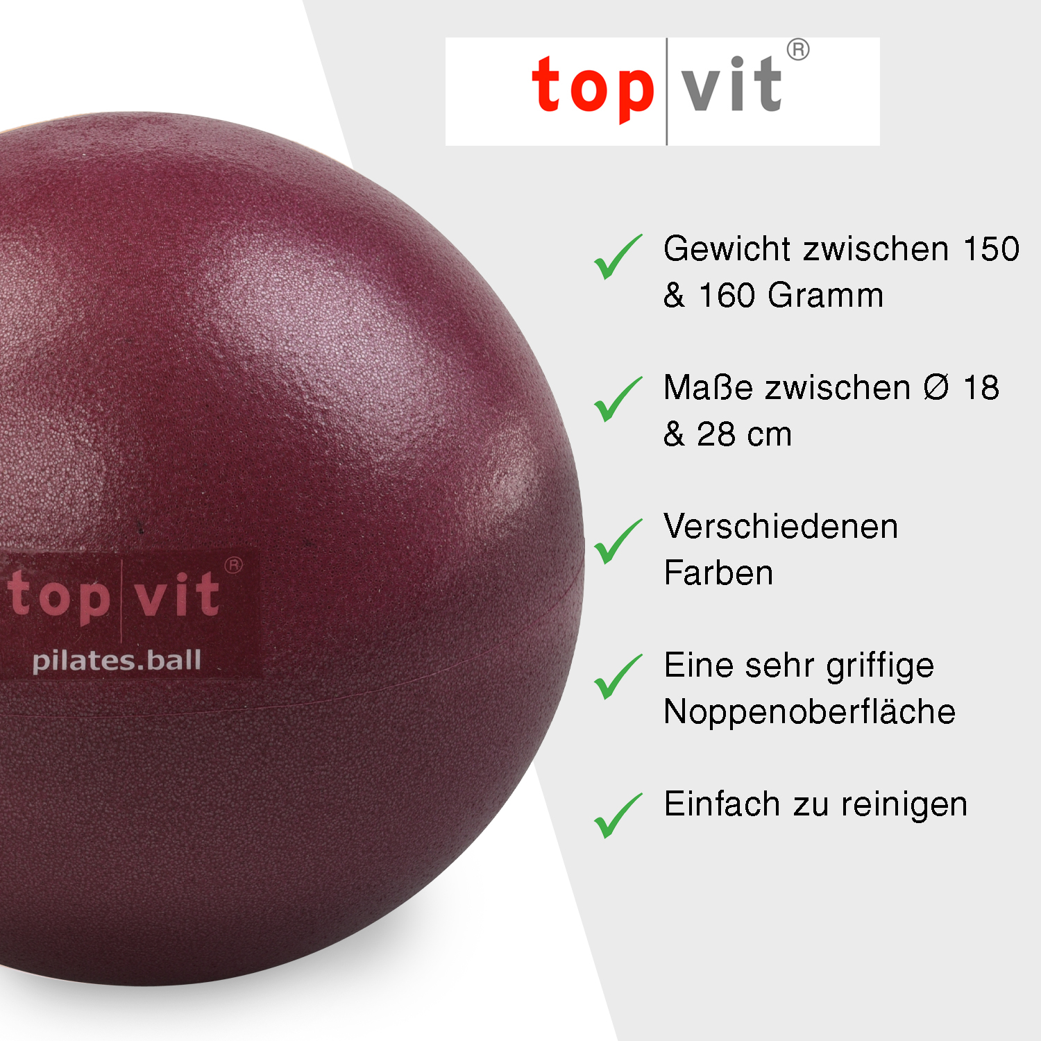 Eigenschaften des Pilatesball